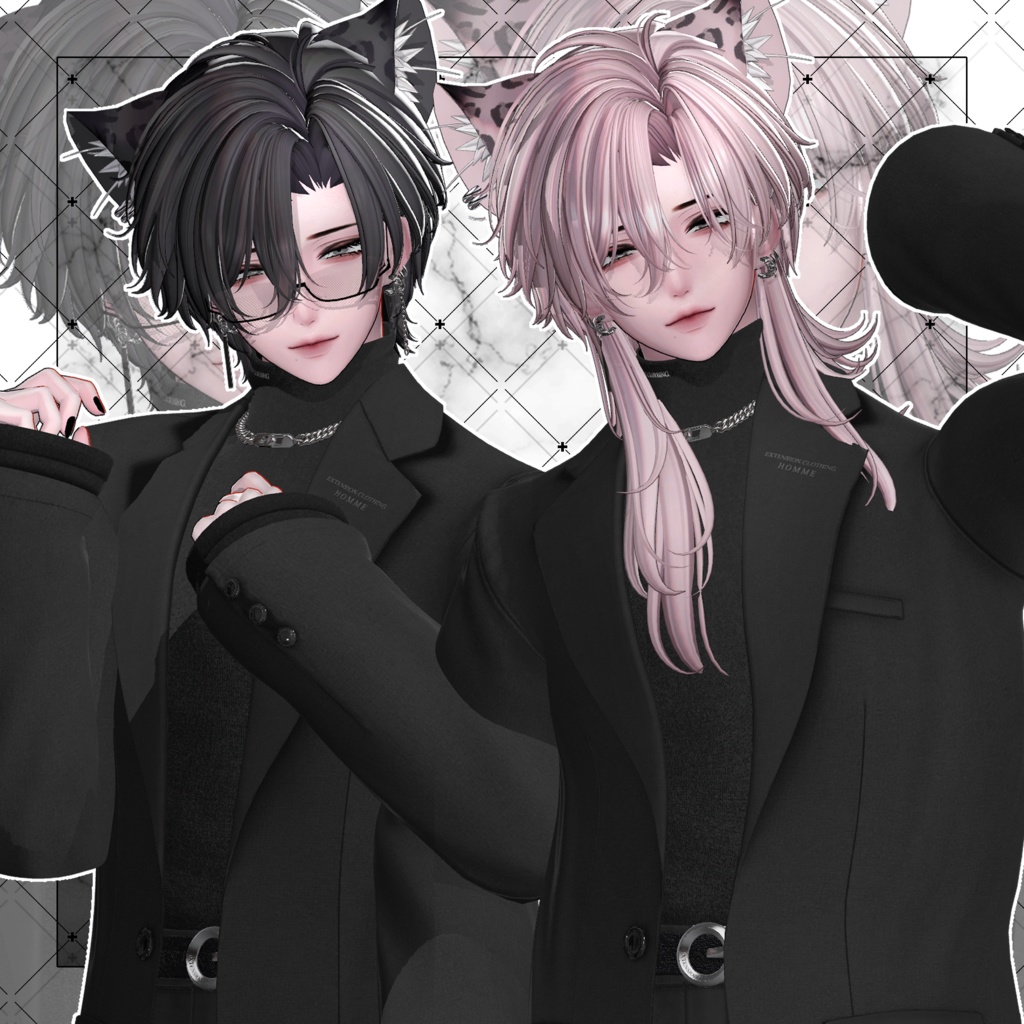 【VRC想定】LEO Short Wolf Hair