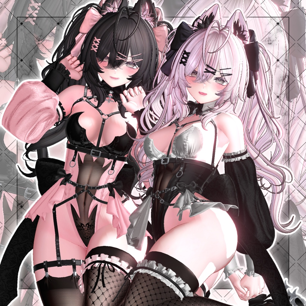 【VRC想定】Luv Bunny Twin tails