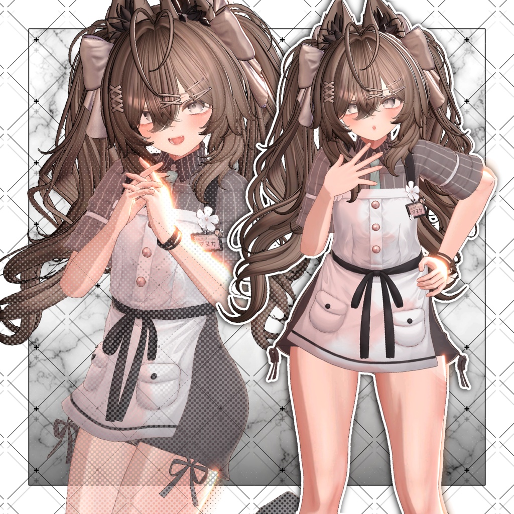 【VRC想定】Luv Bunny Twin tails