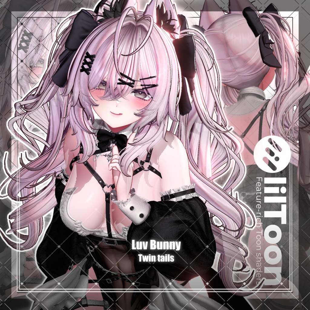 【VRC想定】Luv Bunny Twin tails
