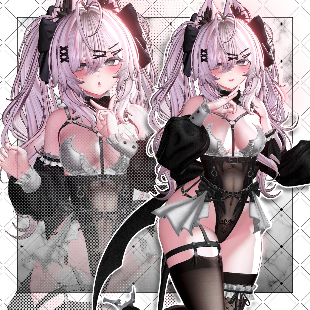 【VRC想定】Luv Bunny Twin tails