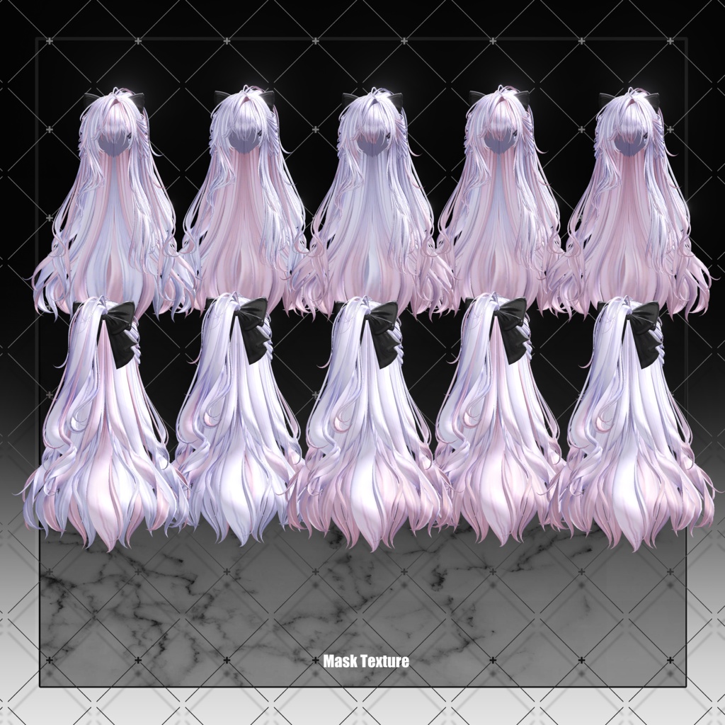 【VRC想定】Pure Pony and Long Hair
