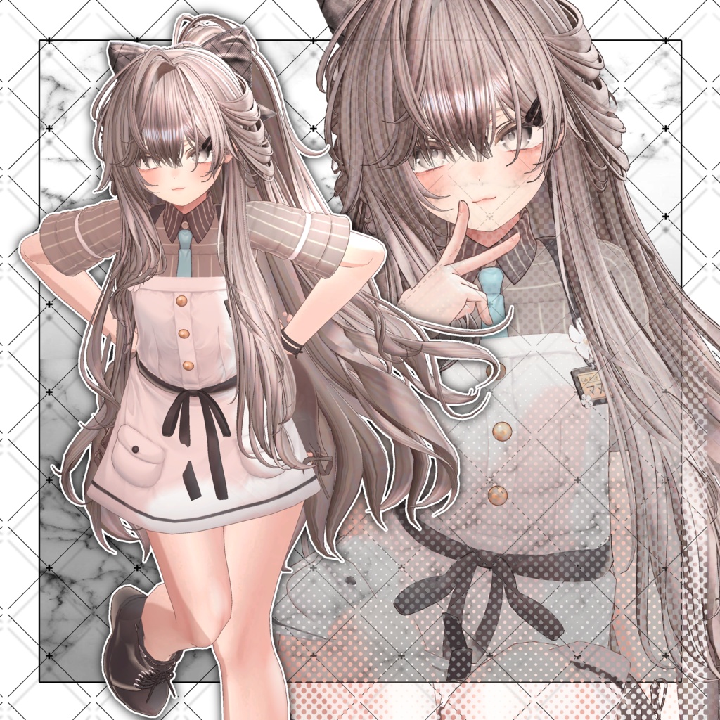 【VRC想定】Pure Pony and Long Hair