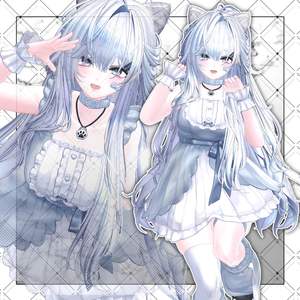 【VRC想定】Pure Pony and Long Hair