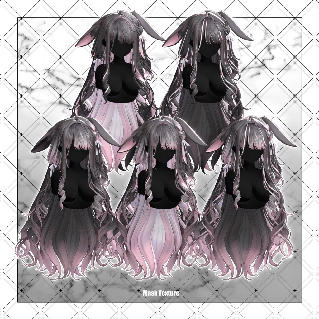 💗リリースSALE💗【VRC想定】Rabby Long Hair