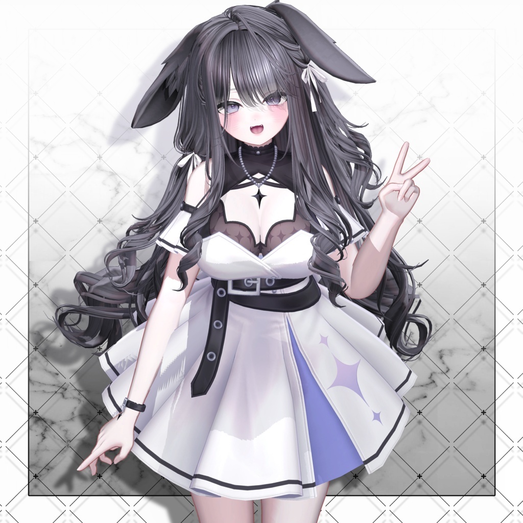 💗リリースSALE💗【VRC想定】Rabby Long Hair