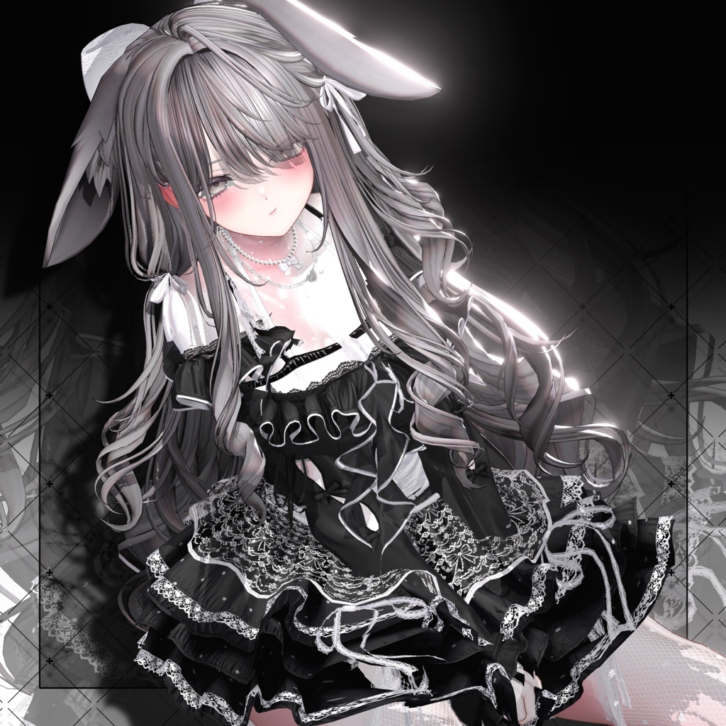 💗リリースSALE💗【VRC想定】Rabby Long Hair