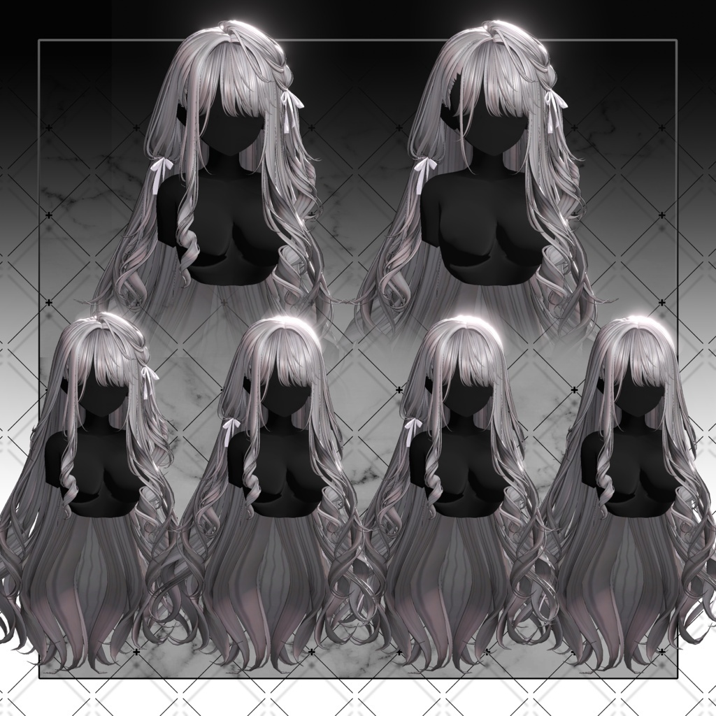 💗リリースSALE💗【VRC想定】Rabby Long Hair