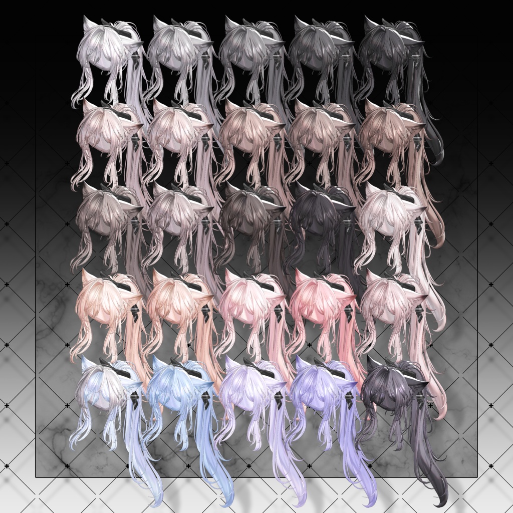 💗セール中💗【VRC想定】Comfy Pony Tail