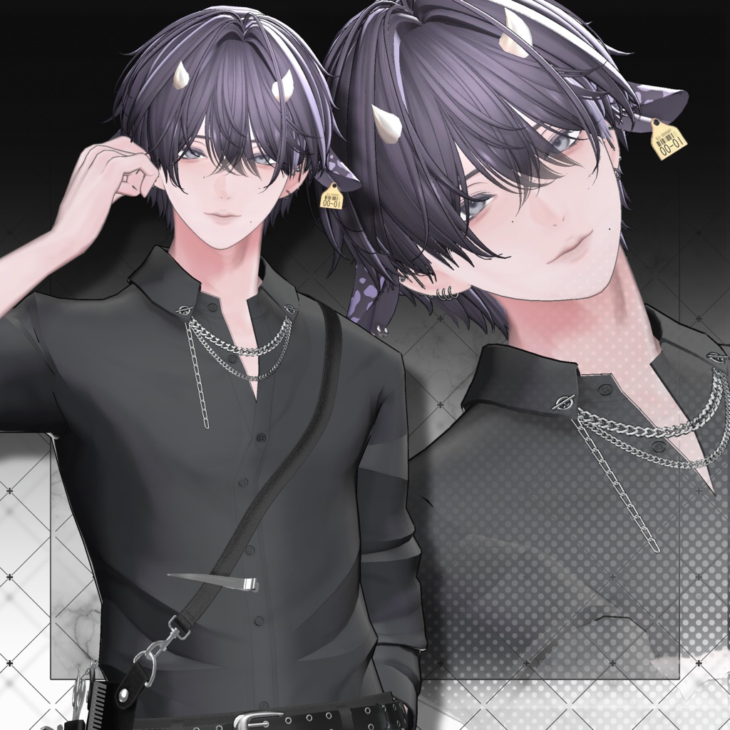 💗セール中💗【VRC想定】Milk Short Hair