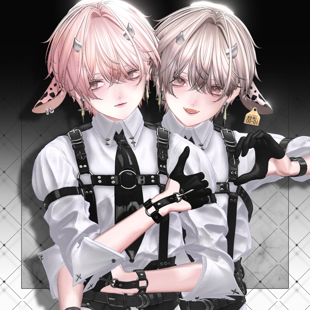 💗セール中💗【VRC想定】Milk Short Hair