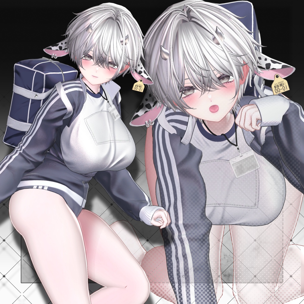 💗セール中💗【VRC想定】Milk Short Hair
