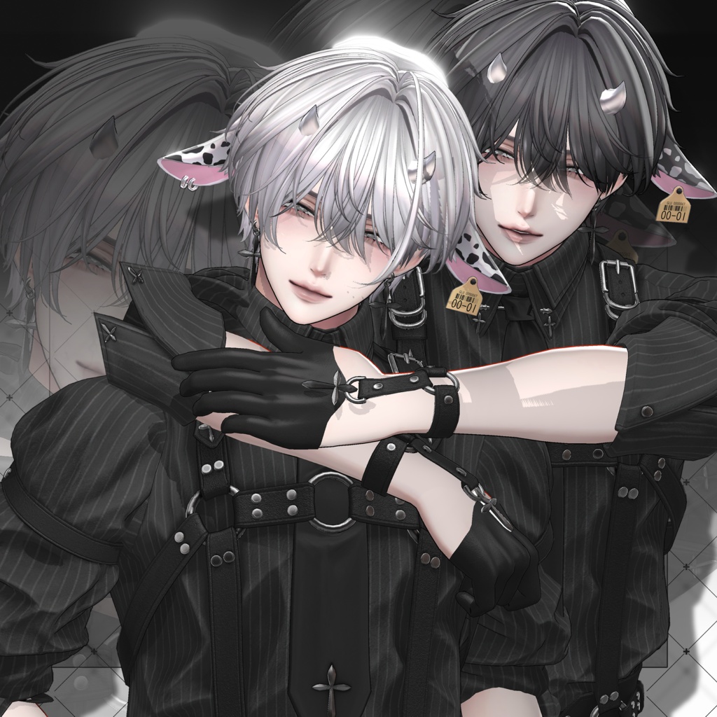 💗セール中💗【VRC想定】Milk Short Hair