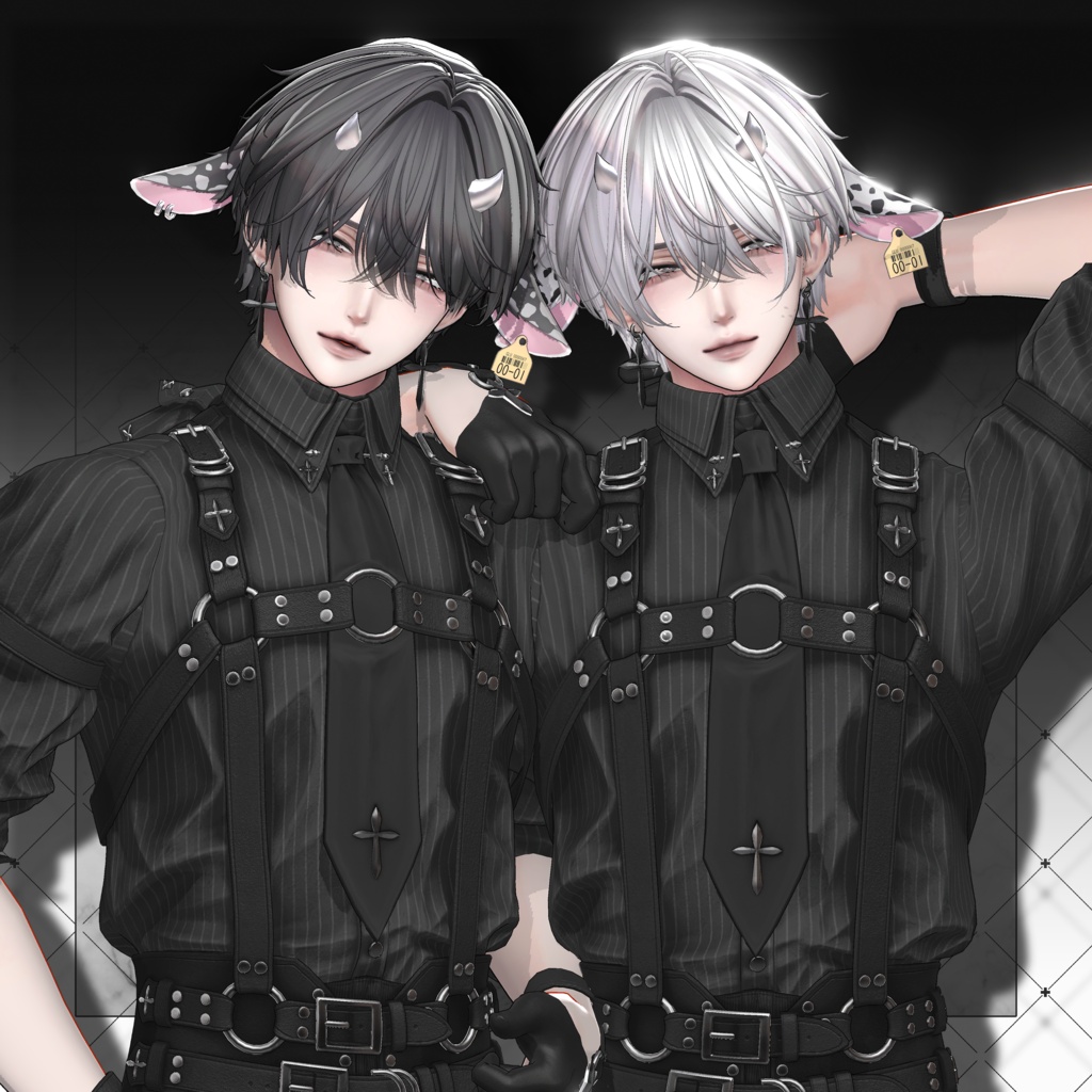 💗セール中💗【VRC想定】Milk Short Hair