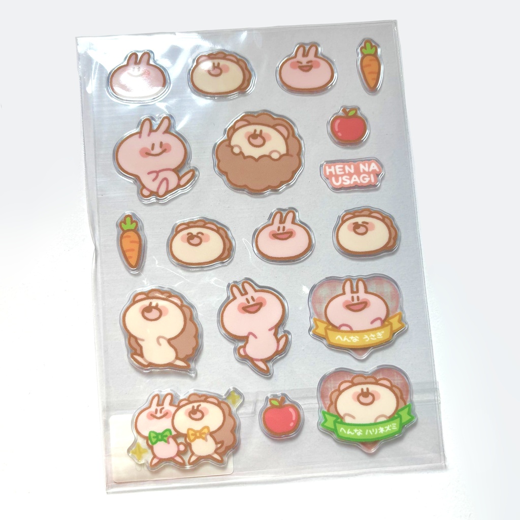 へんなうさぎ ぷっくりシール