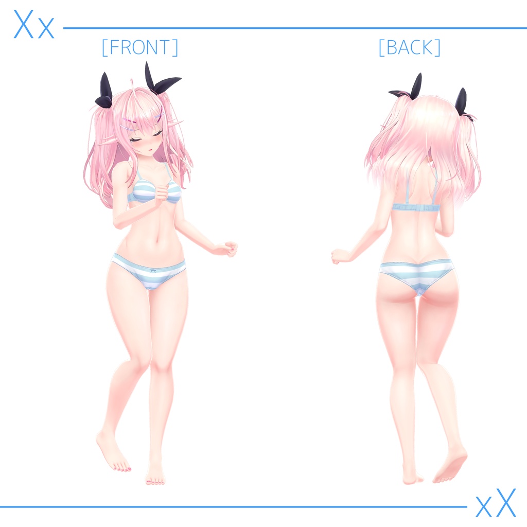 オリジナル3Dモデル「イヨ」ver1.08