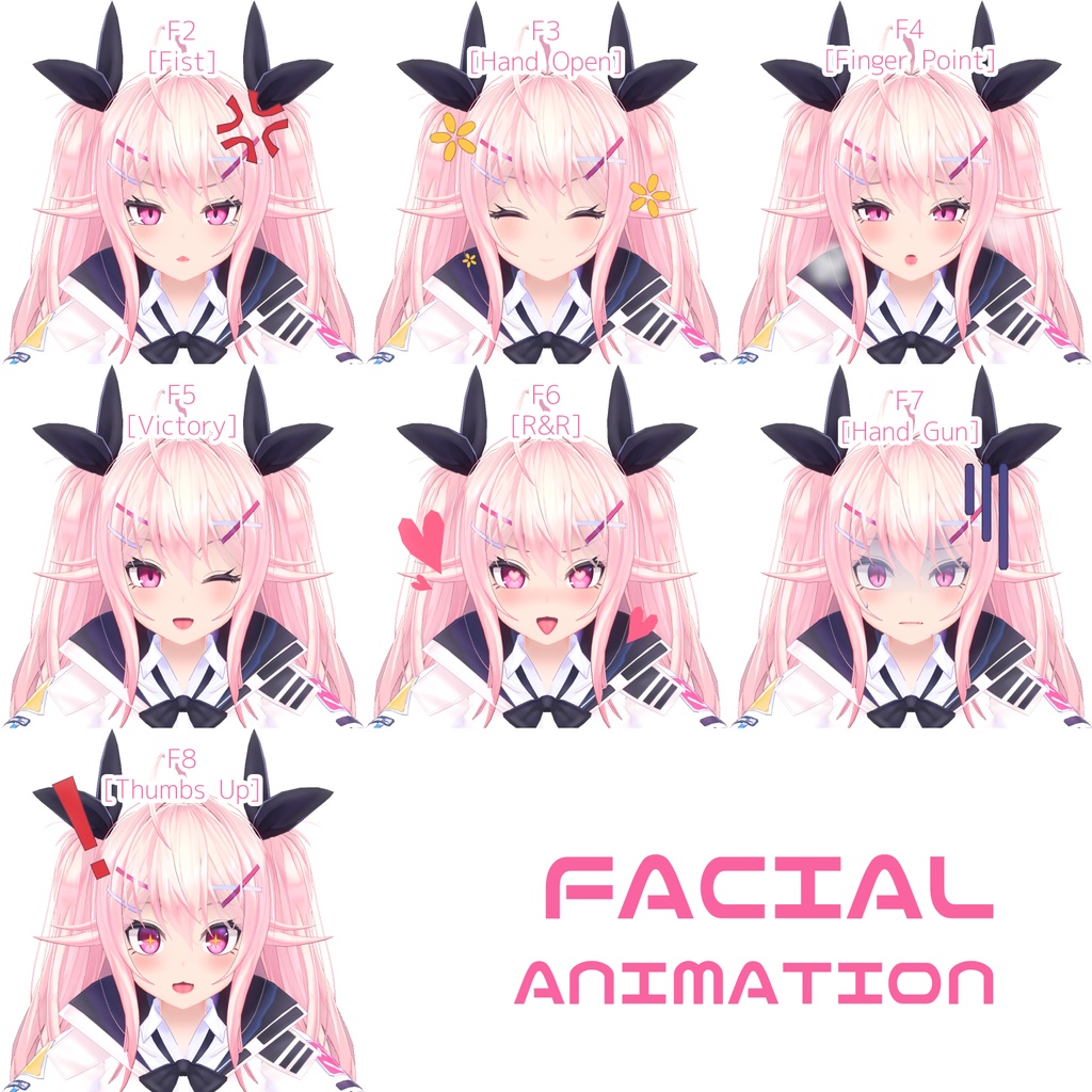 オリジナル3Dモデル「イヨ」ver1.08