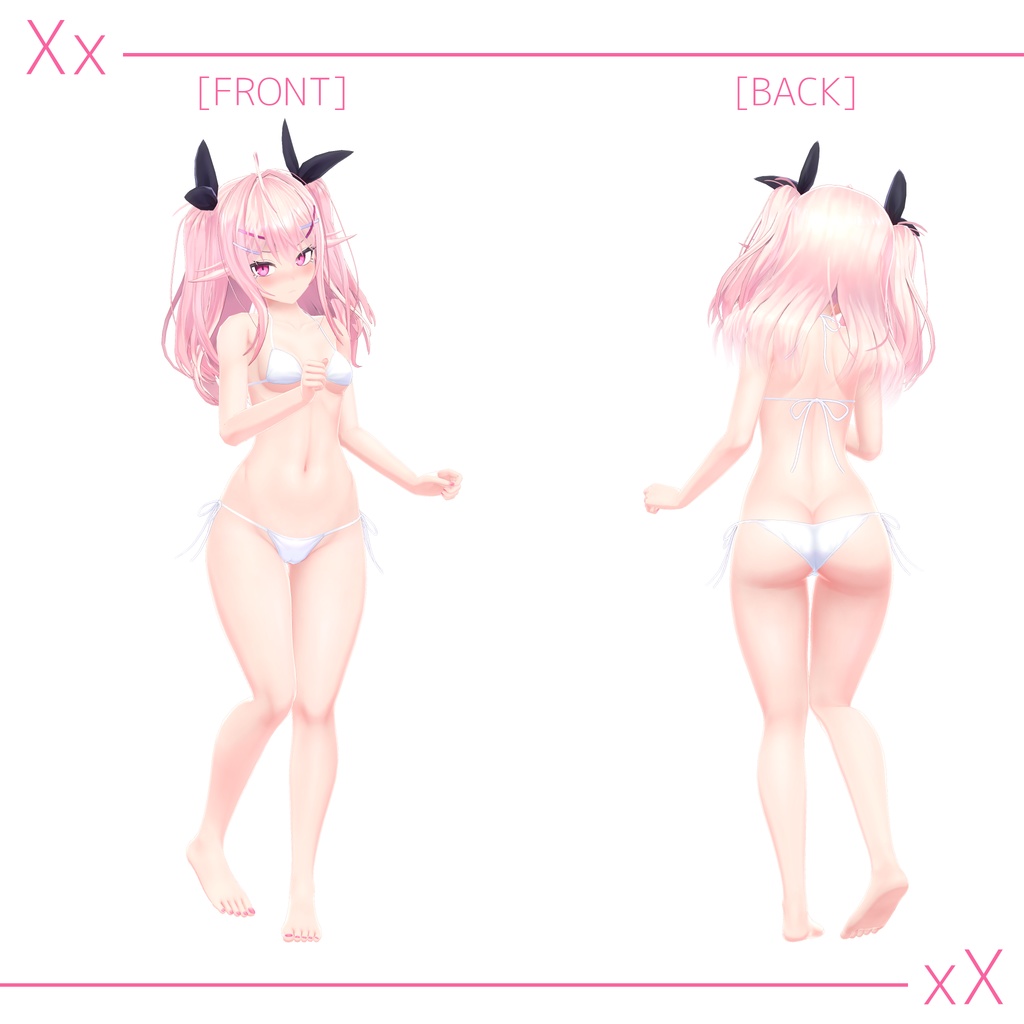 オリジナル3Dモデル「イヨ」ver1.08