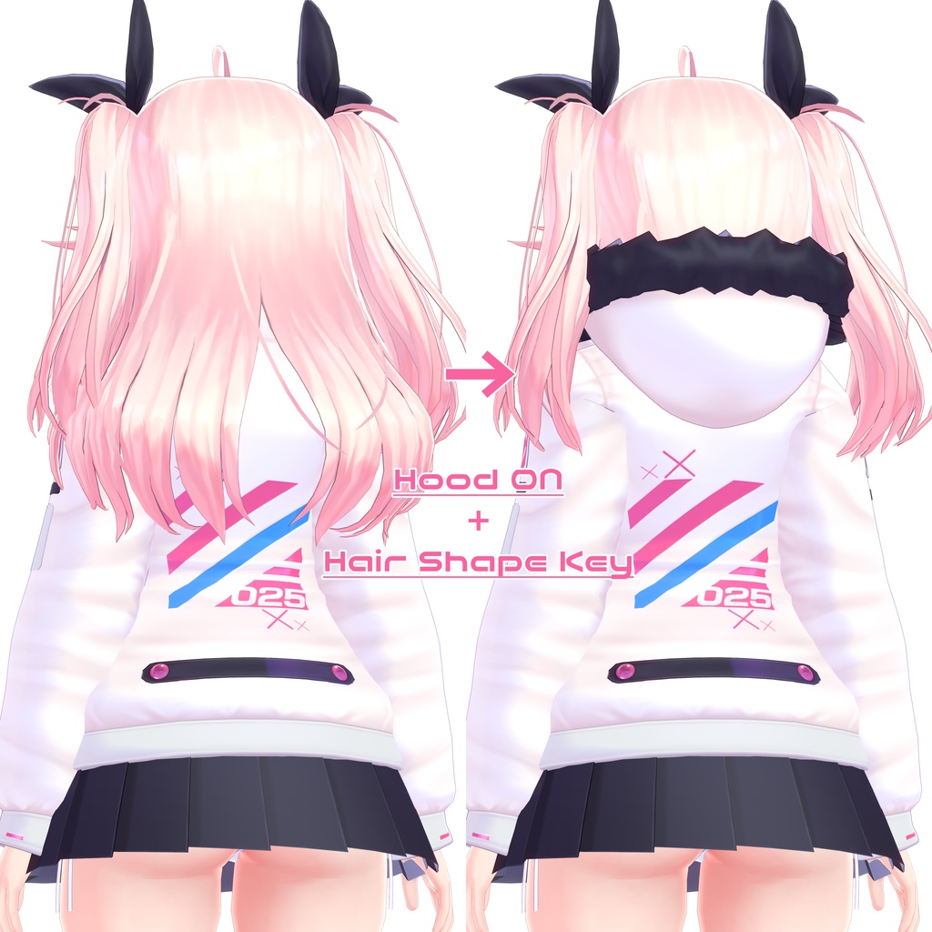 オリジナル3Dモデル「イヨ」ver1.08