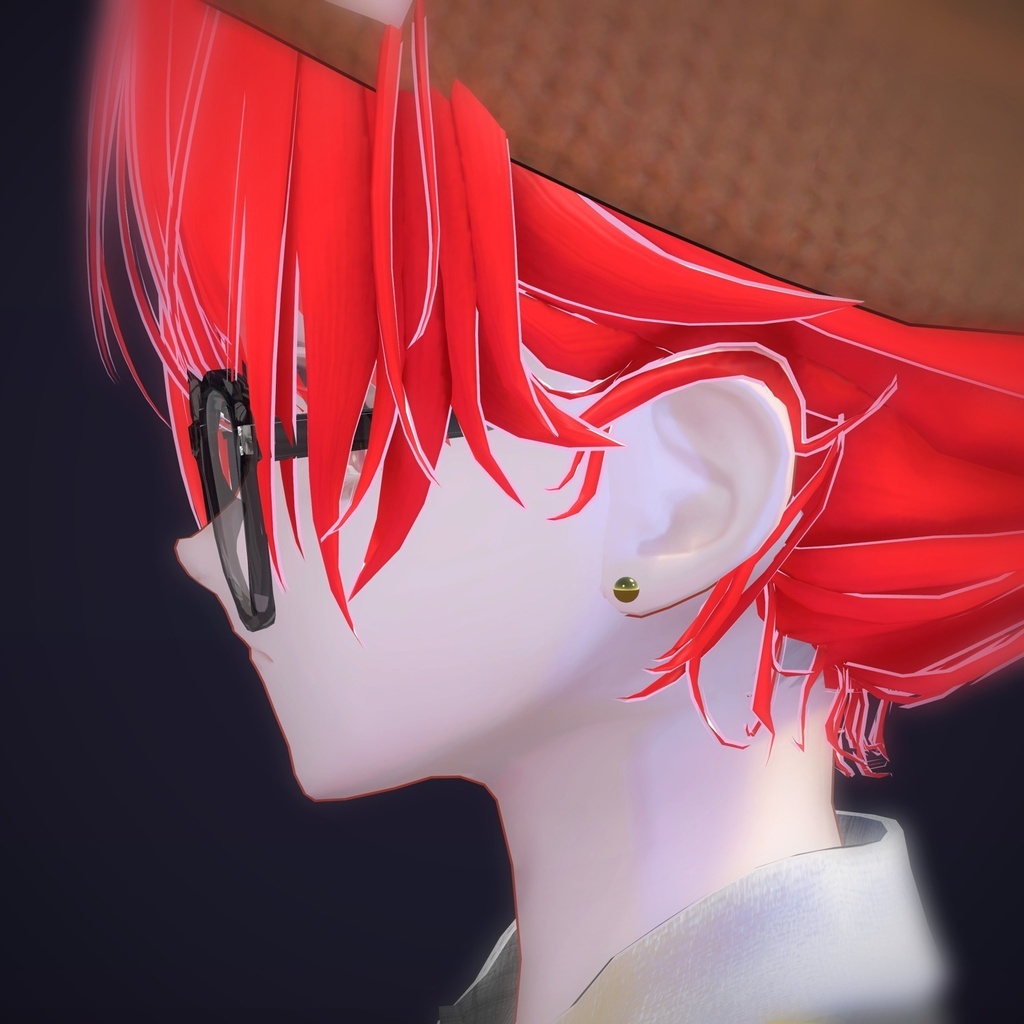 【VRChat向け】ボールスタッド ― Ball Stud Earring(13色 / Modular Avatar対応)