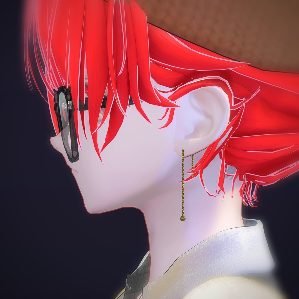 【VRChat向け】スレッダー ― Threader Earring(13色 / Modular Avatar対応)