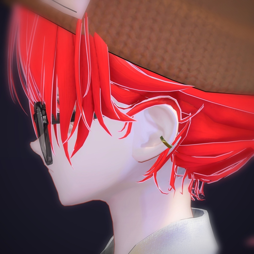 【VRChat向け】プレーンカフ ― Plain Ear Cuff(13色 / Modular Avatar対応)