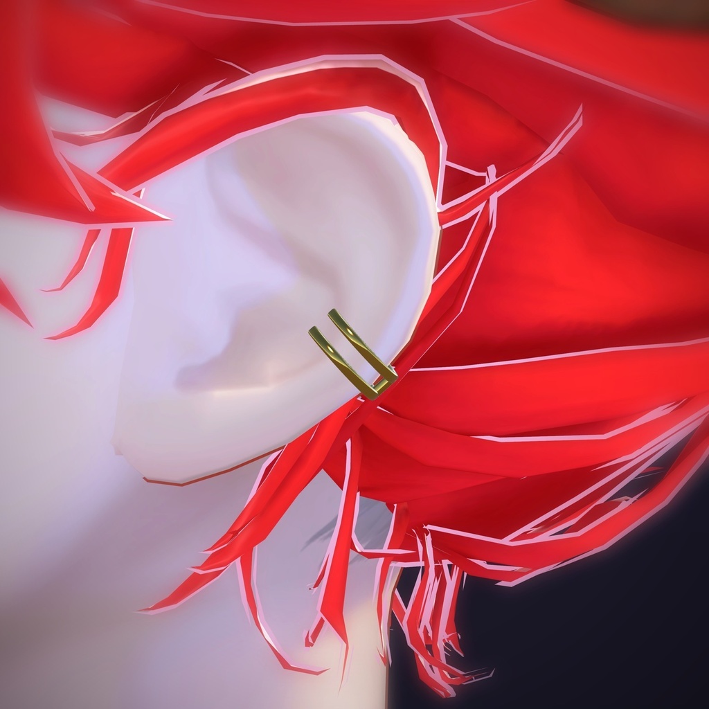 【VRChat向け】ダブルバンドカフ ― Double Band Ear Cuff(13色 / Modular Avatar対応)