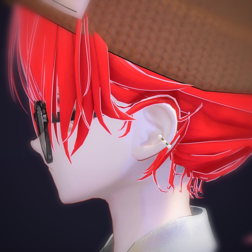 【VRChat向け】パールカフ ― Pearl Ear Cuff(13色 / Modular Avatar対応)
