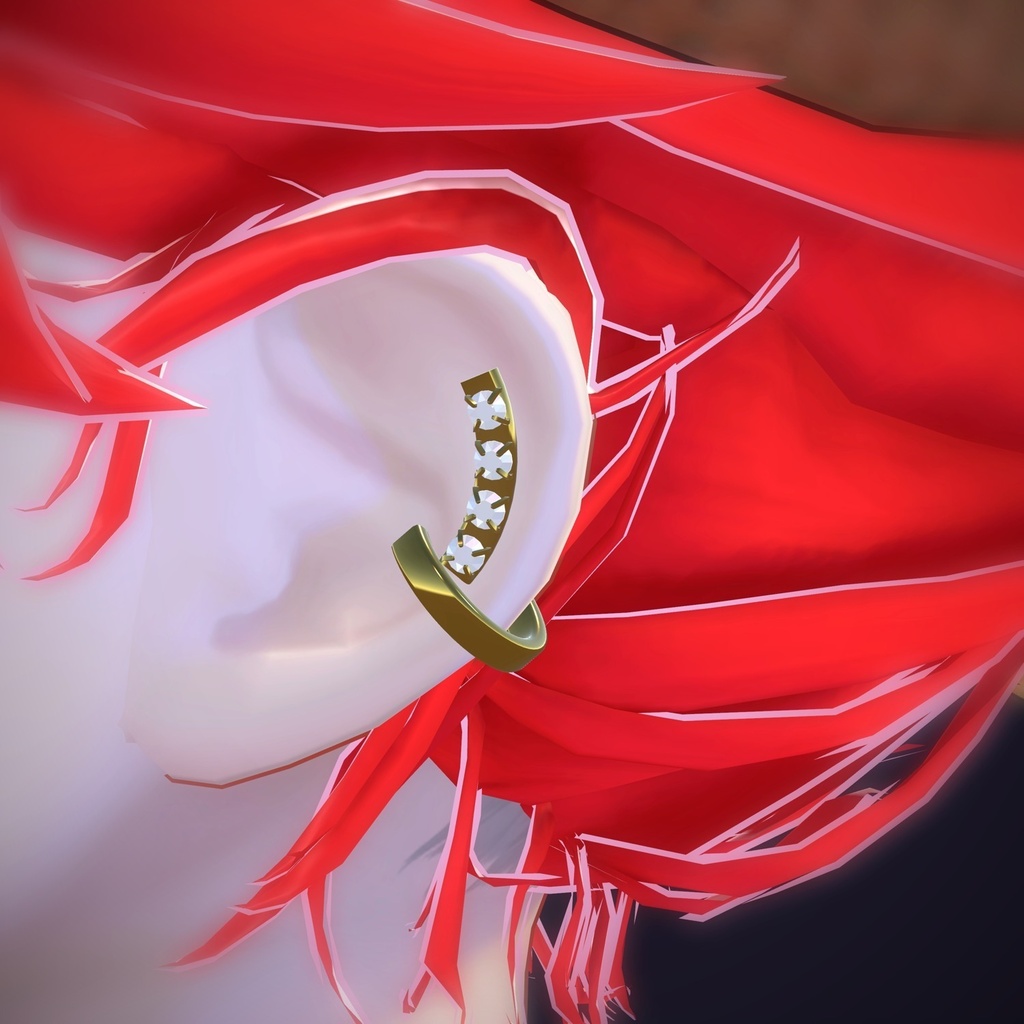 【VRChat向け】クライマー ― Ear Climber Cuff(13色 / Modular Avatar対応)