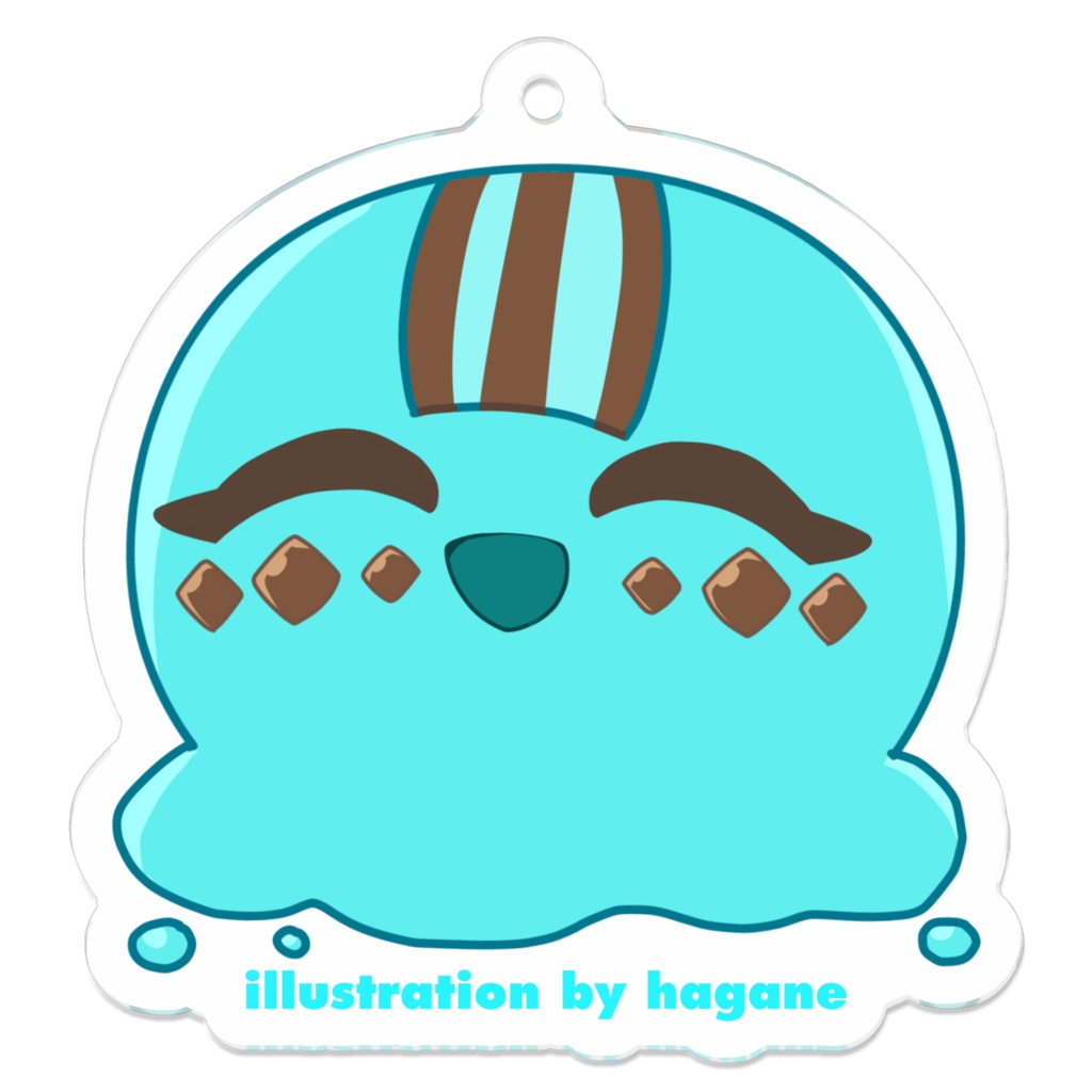 溶けたチョコミントアイスちゃんのアクキー