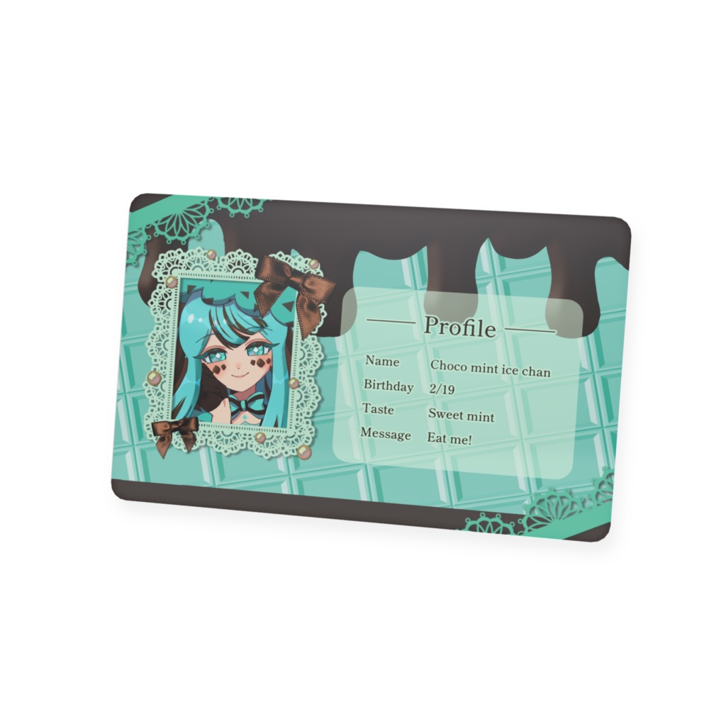 チョコミントアイスちゃん プロフィールカード