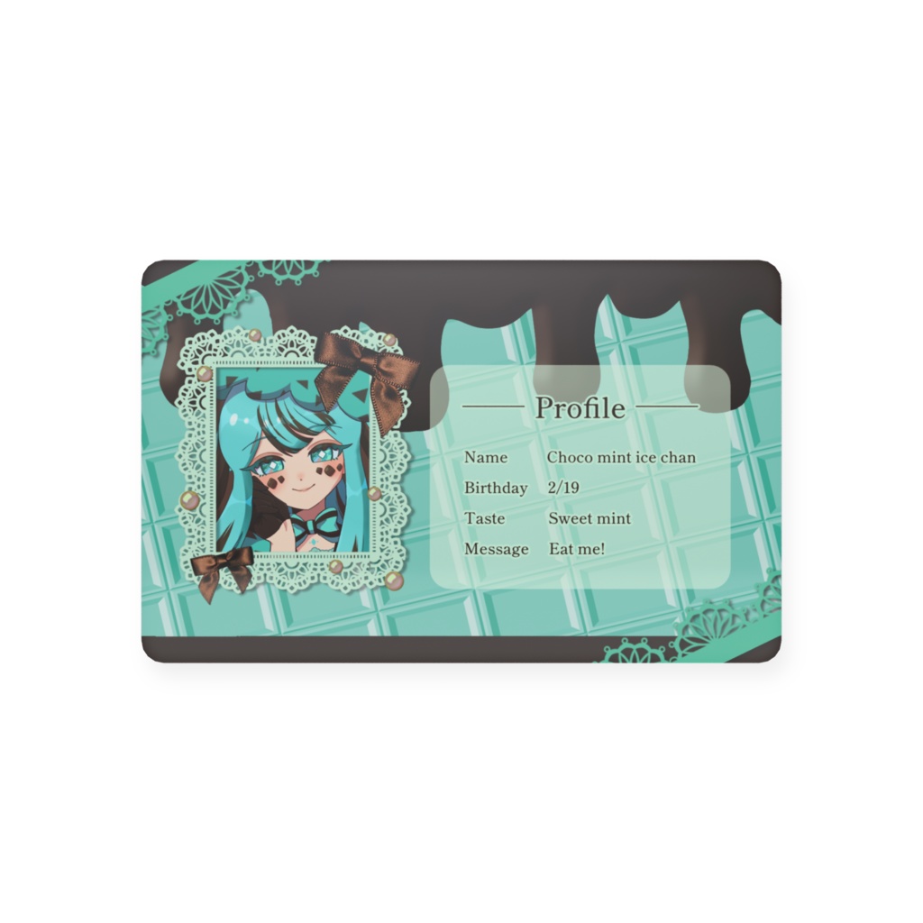 チョコミントアイスちゃん プロフィールカード