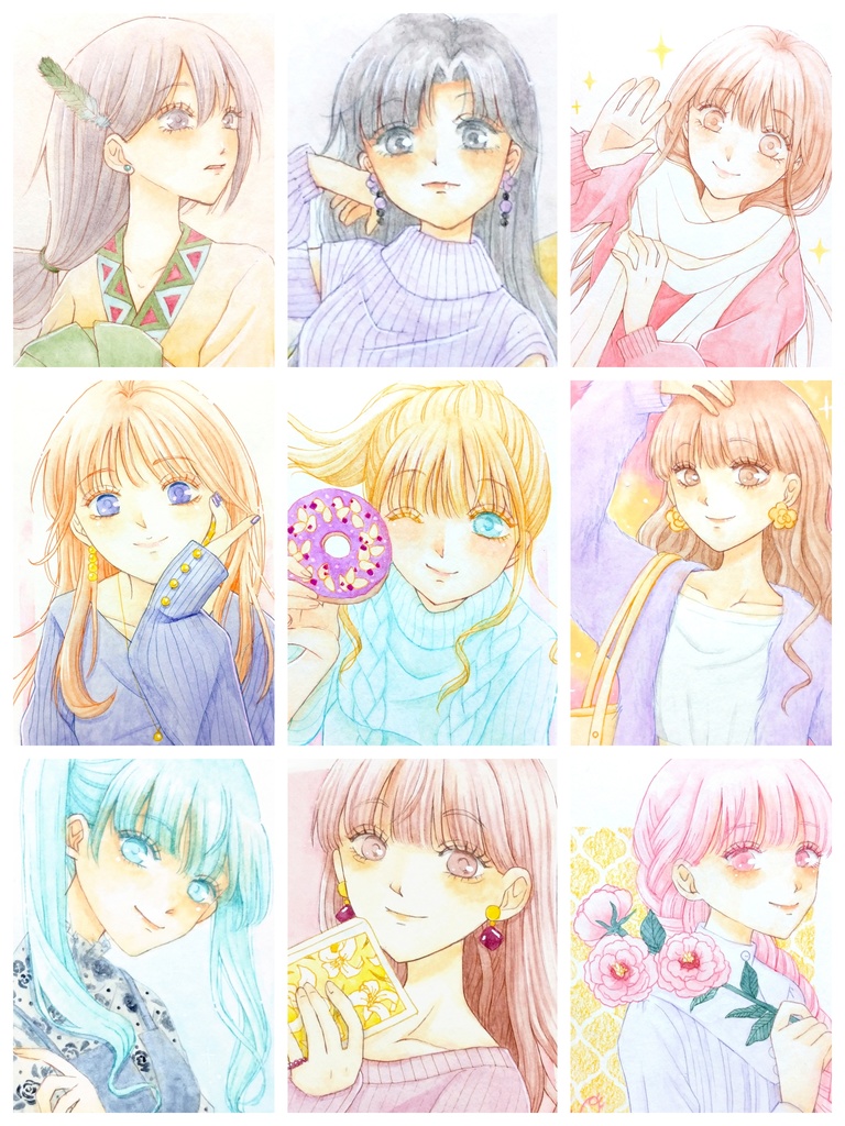 原画 水彩 ポストカード イラスト