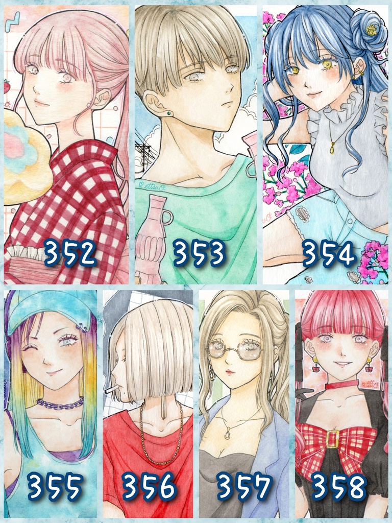 イラスト 原画 8月