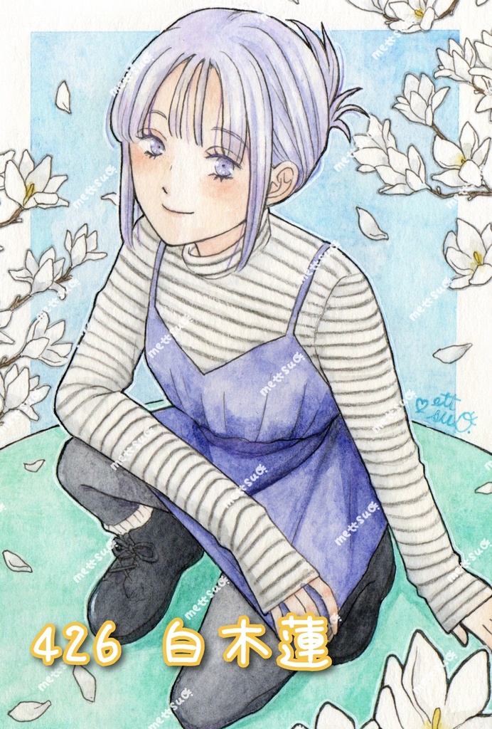 4月のイラスト原画