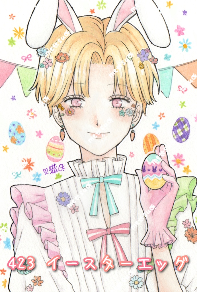 4月のイラスト原画