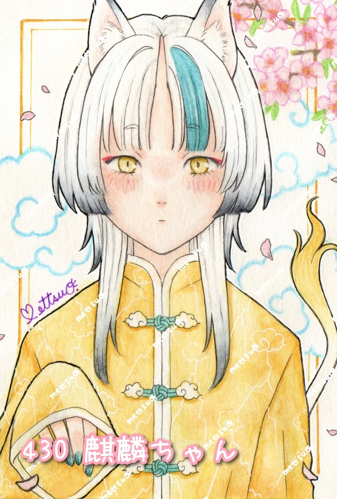 4月のイラスト原画