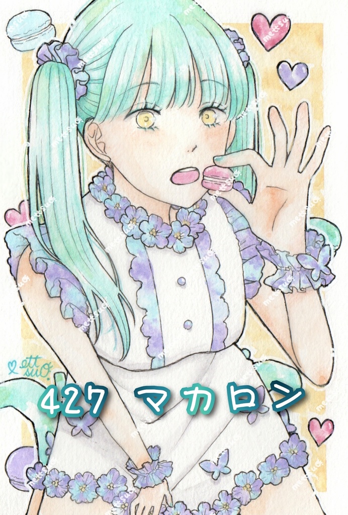 4月のイラスト原画