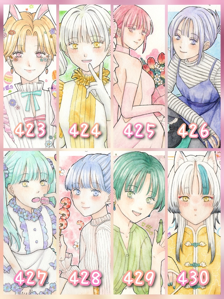 4月のイラスト原画