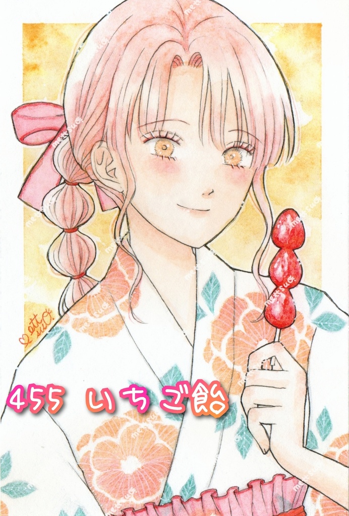 7月のイラスト 原画