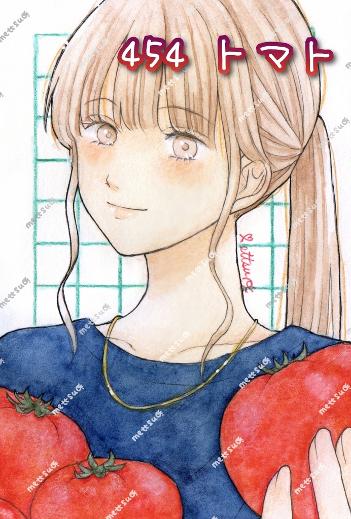 7月のイラスト 原画