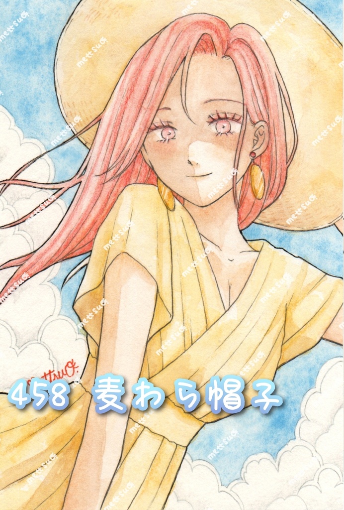7月のイラスト 原画