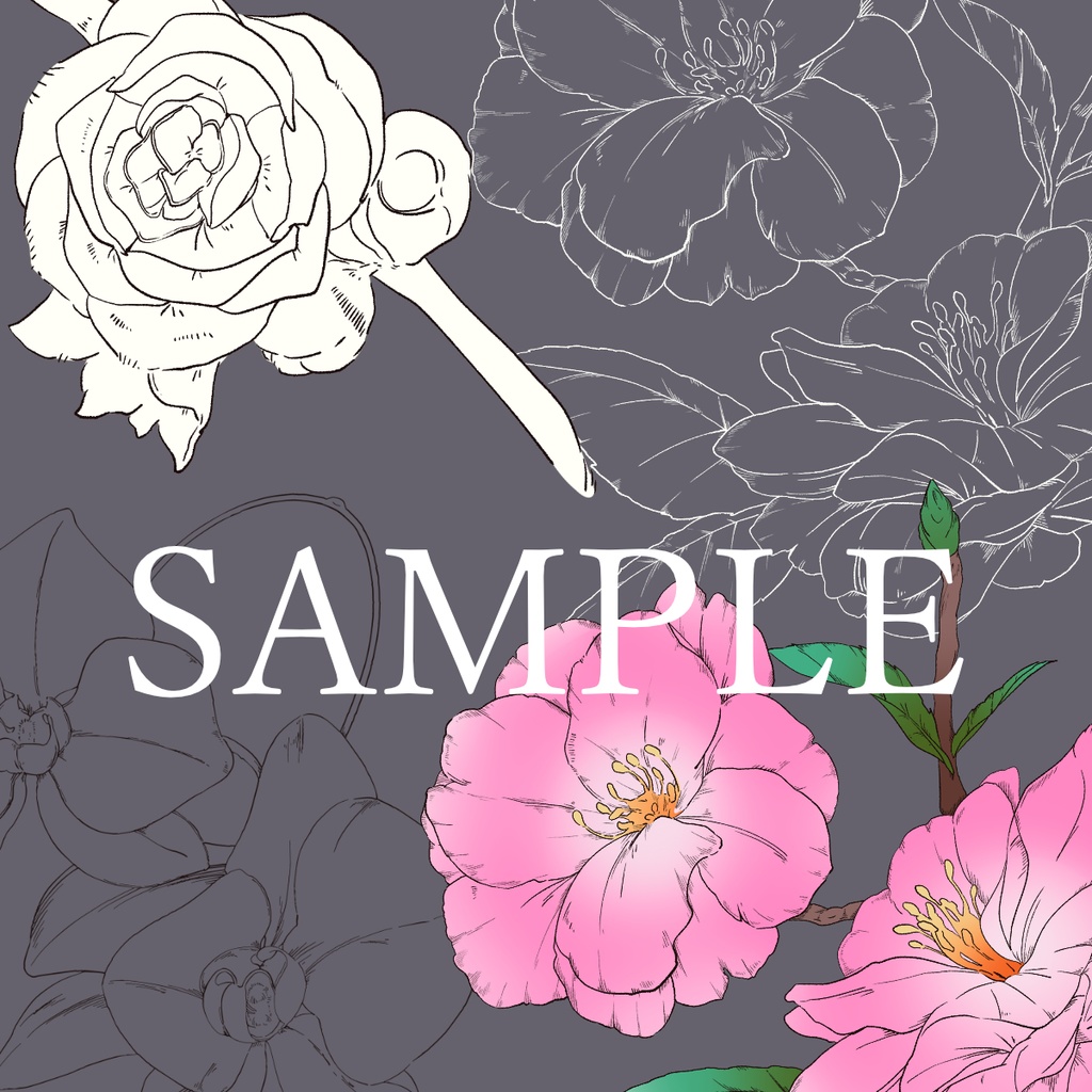 【素材集】花素材セット4 冬と春【合計4パターン有り】