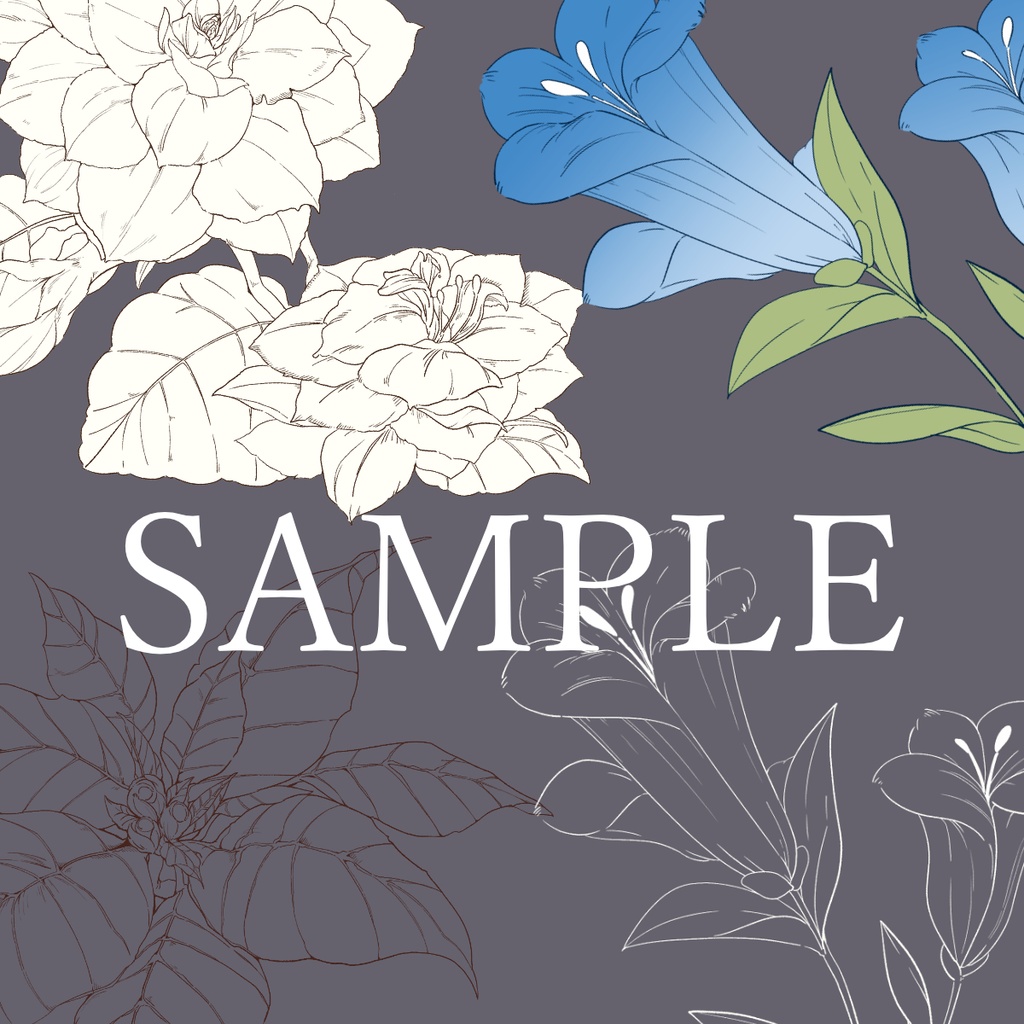 【素材集】花素材セットvol.1【冬の花シリーズ1~3】