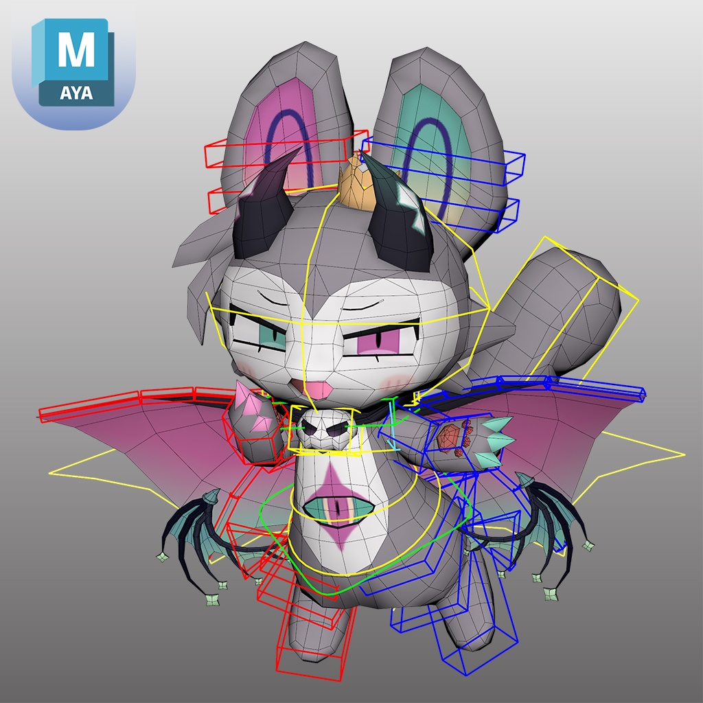 【3Dモデル/リグ】でびるん