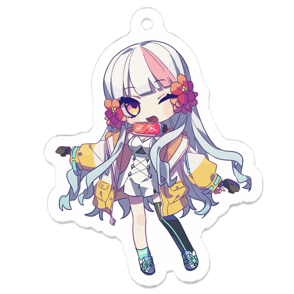 【おすすめ】福鳩ユフィSDアクリルキーホルダー50x50(mm)