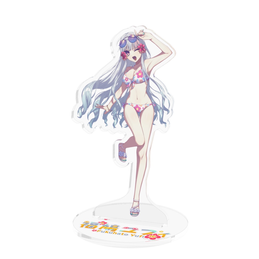 【夏限定】水着ユフィアクリルフィギュア100x100(mm)