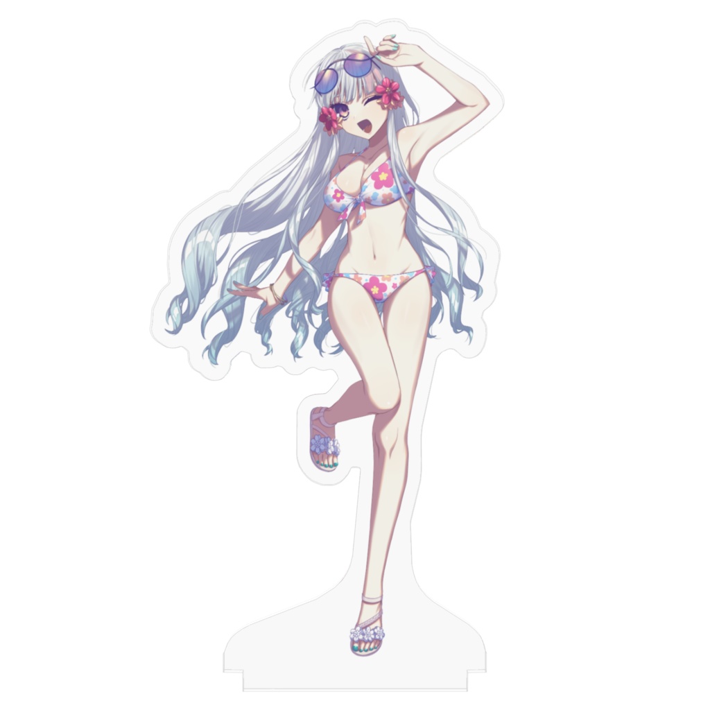 【夏限定】水着ユフィアクリルフィギュア100x100(mm)