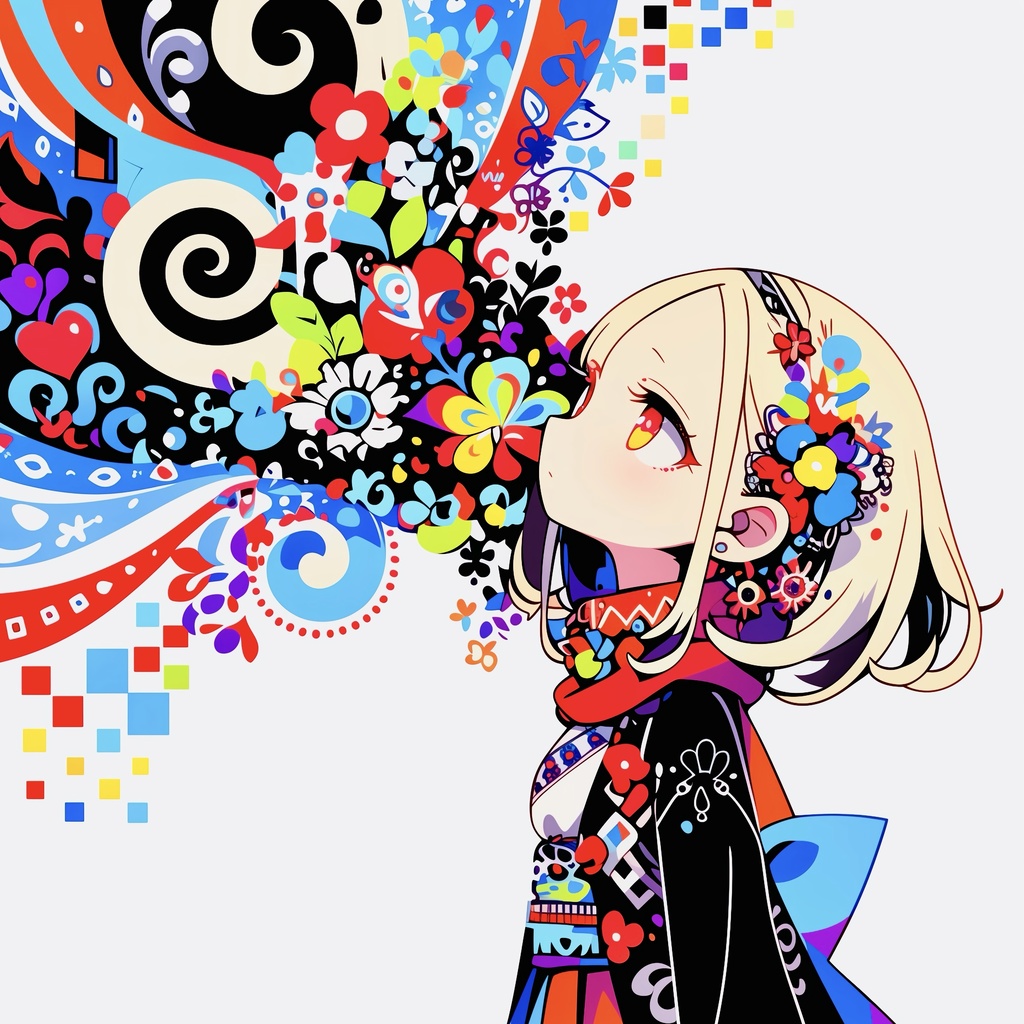 イロトリドリノセカイ　ミニキャンバス　No.001