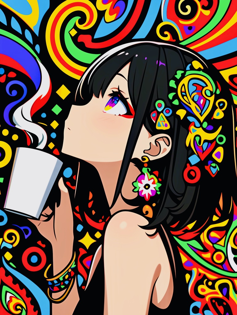 イロトリドリノセカイ：カフェ展示作品
